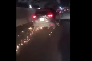 Vụ “xế hộp điên” gây tai nạn kéo theo xe nạn nhân: Tài xế là người Đài Loan