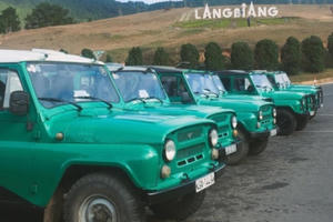 Lâm Đồng: Đình chỉ hoạt động chở khách với xe hết niên hạn trong KDL Langbiang