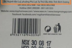 Kỳ 1 - Mỹ phẩm của Công ty Phương Nam: Lộ dấu hiệu phạm luật, nghi sản xuất chui?