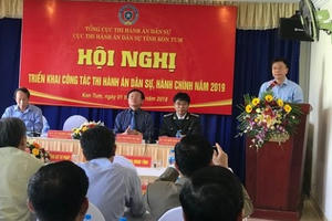 Bộ trưởng Lê Thành Long đánh giá cao những kết quả của Cục THADS tỉnh Kon Tum