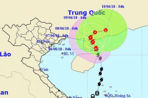 Ảnh hưởng bão số 2, vùng biển Quảng Trị - Quảng Ngãi gió giật mạnh Ảnh hưởng bão số 2, vùng biển Quảng Trị - Quảng Ngãi gió giật mạnh