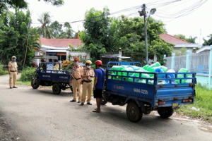 An Giang: Tăng cường xử lý xe ba gác, xe tự chế chở hàng hóa cồng kềnh