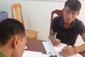 Quảng Bình: Bắt giữ nam thanh niên chuyên trộm vật liệu để thi công đường dây điện 500KV