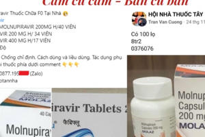 Thuốc trị Covid-19 miễn phí nhưng được rao bán 14,5 triệu đồng/hộp!