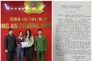 Nhặt được tài sản hơn 1,4 tỷ đồng, nữ công nhân Cty MTĐT trình báo Công an