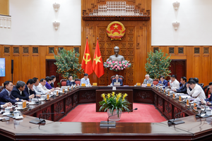 Thường trực Chính phủ làm việc với Hà Nội về Quy hoạch tổng thể Thủ đô Hà Nội tầm nhìn 100 năm
