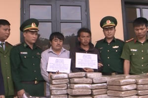 Hà Tĩnh: Bắt 2 đối tượng, thu 60 bánh cần sa