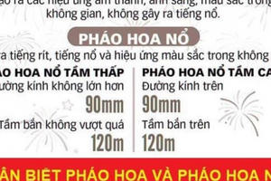 Cách phân biệt pháo hoa và pháo nổ để tránh vi phạm