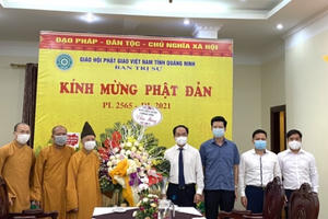 Thứ trưởng Vũ Chiến Thắng chúc mừng Hòa thượng Thích Thanh Quyết và Giáo hội Phật giáo Việt Nam tỉnh Quảng Ninh nhân dịp Đại lễ Phật đản Thứ trưởng Vũ Chiến Thắng chúc mừng Hòa thượng Thích Thanh Quyết và Giáo hội Phật giáo Việt Nam tỉnh Quảng Ninh nhân dịp Đại lễ Phật đản