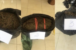 Chốt chống dịch Covid-19 bắt giữ vụ vận chuyển 19,4 kg cành, lá khô (nghi là cần sa) từ Campuchia về Việt Nam