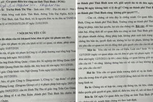 Cơ quan tố tụng tỉnh Thái Bình có chậm trễ trong việc giải quyết đơn tố giác tội phạm?
