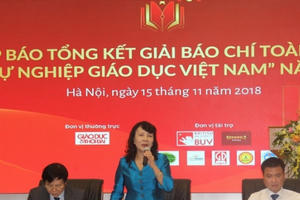 Gần 700 tác phẩm tham dự giải báo chí toàn quốc “Vì sự nghiệp giáo dục Việt Nam” 2018