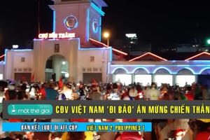 Trắng đêm "đi bão" mừng Việt Nam thắng Philippines Trắng đêm "đi bão" mừng Việt Nam thắng Philippines
