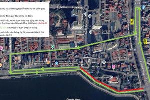 Hà Nội điều chỉnh tổ chức giao thông nút giao Giải Phóng - Nguyễn Hữu Thọ