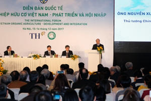 Thủ tướng dự Diễn đàn quốc tế nông nghiệp hữu cơ 2017