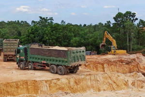 Công ty Bình Minh khai thác trái phép 5.880m2 đất ở huyện Lục Nam
