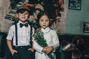 Mẫu nhí đáng yêu trong bộ ảnh hoài cổ