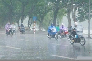 Thời tiết ngày và đêm 3/5: Hà Nội có mưa rào và dông