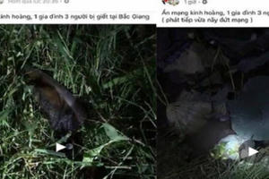 Xác định danh tính đối tượng tung tin án mạng với ba người chết ở Bắc Giang