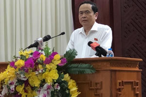 Phó Chủ tịch Thường trực Quốc hội Trần Thanh Mẫn tiếp xúc cử tri tỉnh Hậu Giang