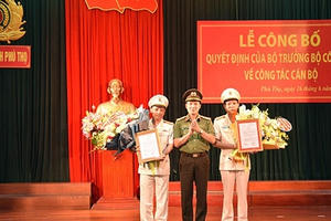 Bổ nhiệm hai Phó Giám đốc Công an tỉnh Phú Thọ