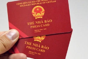 Cấp Thẻ nhà báo vào 2 đợt/năm