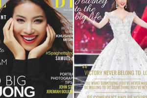 Phạm Hương rạng rỡ trên bìa tạp chí danh giá của Pháp Dé Modé