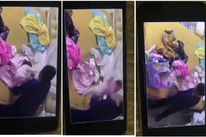 Cháu bé hơn 1 tháng tuổi bị bảo mẫu bạo hành dã man