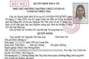 Truy tìm 4 đối tượng liên quan đến vụ án xảy ra tại Phòng khám Đa khoa Quốc tế Đà Nẵng Truy tìm 4 đối tượng liên quan đến vụ án xảy ra tại Phòng khám Đa khoa Quốc tế Đà Nẵng