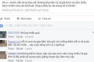 Cư dân mạng bàng hoàng vì “nước bẩn” thu “tiền sạch” ở Làng sinh viên Hacinco Cư dân mạng bàng hoàng vì “nước bẩn” thu “tiền sạch” ở Làng sinh viên Hacinco