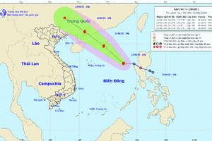 Thời tiết ngày 13/6: Bão số 1 hình thành trên Biển Đông, biển động dữ dội