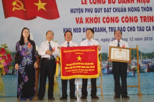 Bình Thuận: Huyện Phú Quý đạt chuẩn Nông thôn mới