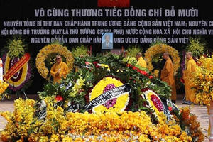 Lễ an táng nguyên Tổng Bí thư Đỗ Mười