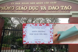 Tờ giấy A4 và ý tưởng gian dối của lãnh đạo Phòng giáo dục quận Cầu Giấy
