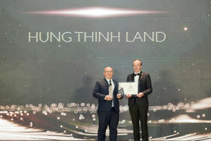 Hưng Thịnh Land nhận giải thưởng Nhà phát triển bất động sản nhà ở tốt nhất Đông Nam Á 2020