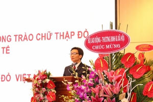 Phó Thủ tướng Vũ Đức Đam dự lễ kỷ niệm của Hội Chữ thập đỏ Việt Nam