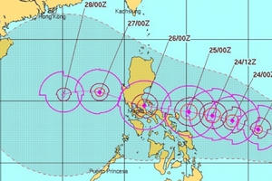 Cập nhật mới nhất về cơn bão Nock-ten