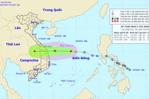 Áp thấp nhiệt đới giật cấp 8 có khả năng mạnh thêm, Trung Bộ mưa rất to