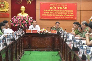 Bà Rịa - Vũng Tàu tổ chức Hội thảo về các giải pháp phòng, chống các loại tội phạm