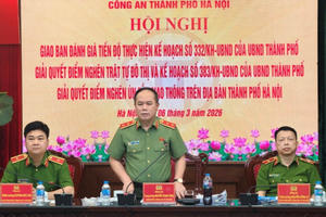 Giám đốc Công an Hà Nội: Không khoán trắng, nể nang vi phạm trật tự đô thị