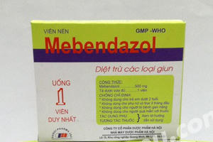 Thu hồi 1 loại thuốc tẩy giun nội