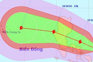 Diễn biến phức tạp của bão Sarika