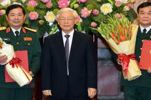 Thăng quân hàm cho 2 tướng lĩnh quân đội