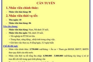 Tuyển gấp nhân viên làm việc tại Siêu thị Big C The Garden Tuyển gấp nhân viên làm việc tại Siêu thị Big C The Garden