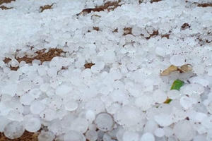 Mưa đá trút xuống huyện Đồng Văn, một người bị thương