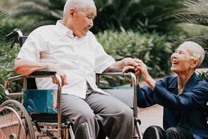 Chuyện tình cảm động sau bộ ảnh kỷ niệm 65 năm ngày cưới bên xe lăn