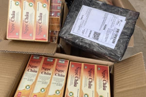 Hơn 1.600 hộp kem đánh răng giả mạo nhãn hiệu Ngọc Châu bị thu giữ Hơn 1.600 hộp kem đánh răng giả mạo nhãn hiệu Ngọc Châu bị thu giữ