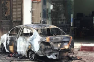 Lào Cai: Do ghen tuông đối tượng phóng hỏa đốt xe ô tô của người tình