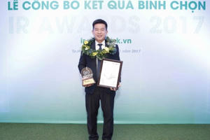 Khang Điền vinh dự được bình chọn DNNY có hoạt động IR tốt nhất 2017