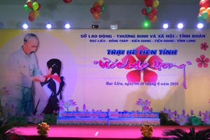 Bạc Liêu: Khai mạc trại hè liên tỉnh "Ước mơ hồng" 2016